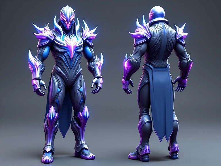 Rendu détaillé du skin Éclat Stellaire