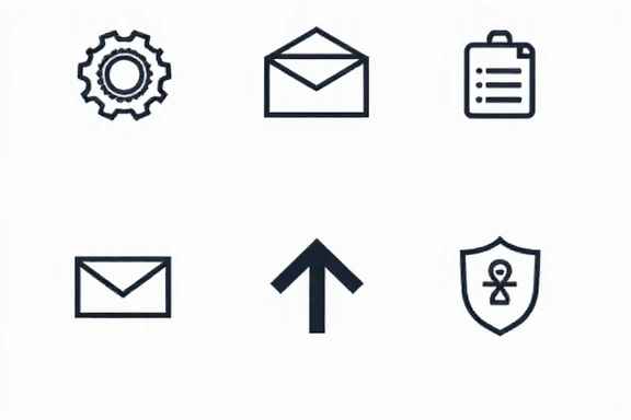 Icônes représentant différentes utilisations des données: service, communication, amélioration, sécurité