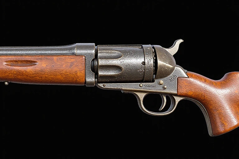 Un skin d'arme de jeu vidéo avec un motif unique et un aspect usé, évoquant une longue histoire et une rareté exceptionnelle.